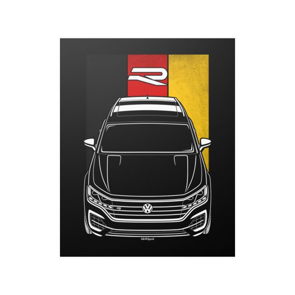 Volkswagen Touareg R 2021-2023 Poster - Germany Flag Print 16 x 20 inch by Auto Art Apparel