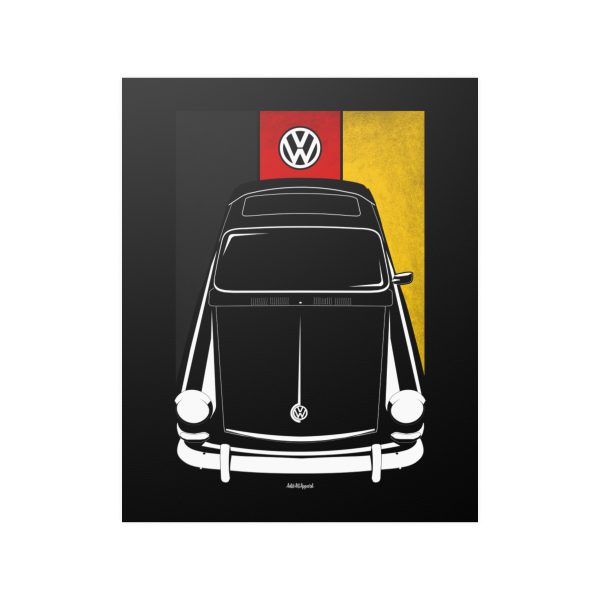 Volkswagen Type 3 Poster - Germany Flag Print 16 x 20 inch by Auto Art Apparel