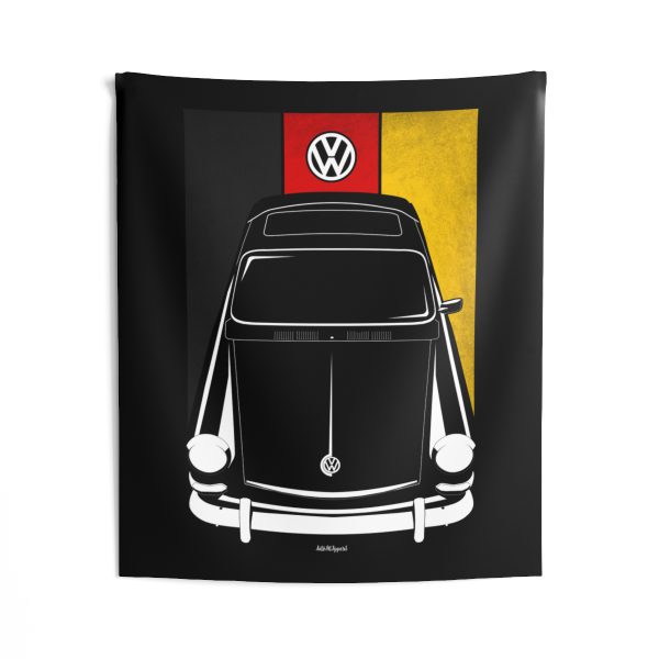 Volkswagen Type 3 Tapestry - Germany Flag Wall Art 50 x 60 inch by Auto Art Apparel