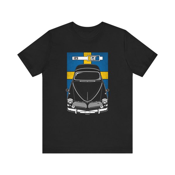 Volvo 123GT T-shirt - Sweden Flag Shirt by Auto Art Apparel