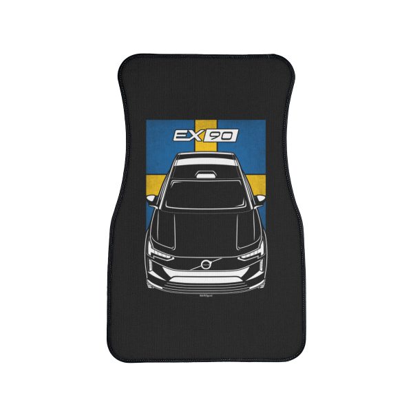 Volvo EX90 Car Mat - Sweden Flag Floor Mats Front Carpet Floor Mats by Auto Art Apparel
