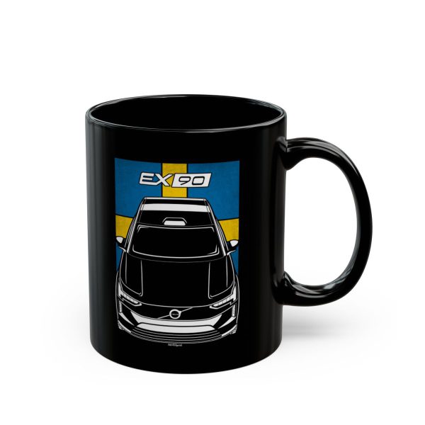 Volvo EX90 Mug - Sweden Flag Coffee Mug 11 oz by Auto Art Apparel