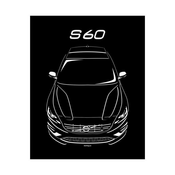 Volvo S60 2014-2018 Poster 16 x 20 inch by Auto Art Apparel