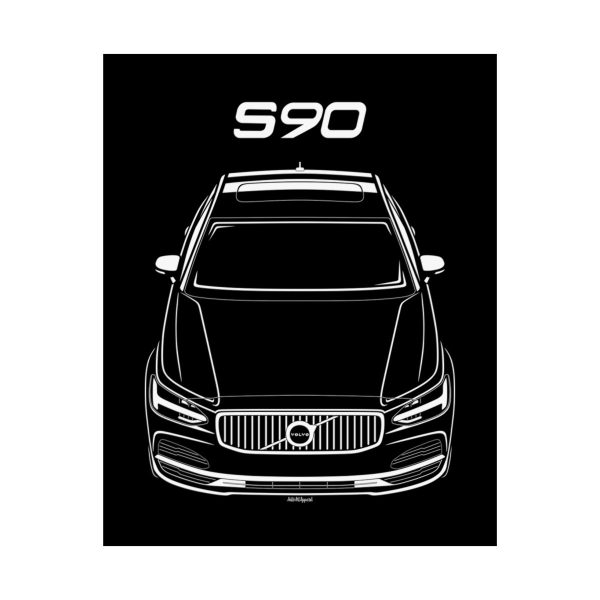 Volvo S90 2020-2024 Poster 16 x 20 inch by Auto Art Apparel