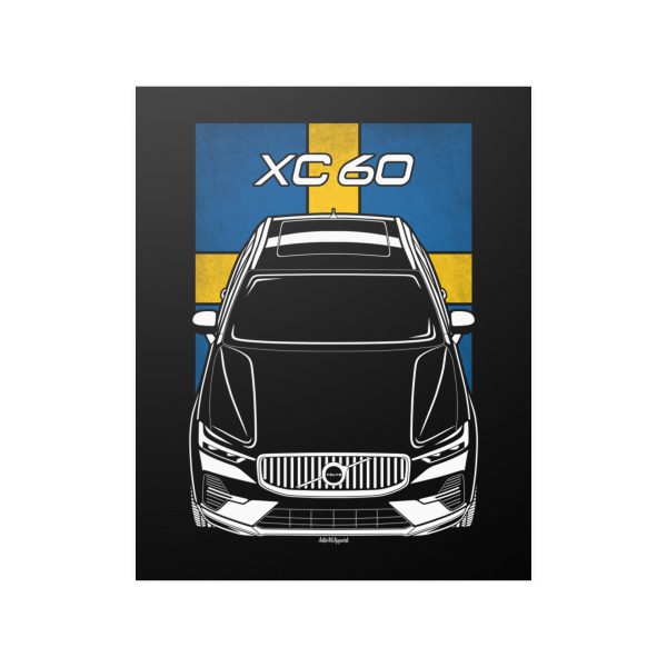 Volvo XC60 2021-2024 Poster - Sweden Flag Print 16 x 20 inch by Auto Art Apparel