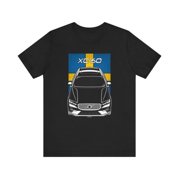 Volvo XC60 2021-2024 T-shirt - Sweden Flag Shirt by Auto Art Apparel