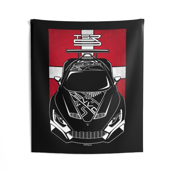 Zenvo TSR S Tapestry - Denmark Flag Wall Art 50 x 60 inch by Auto Art Apparel